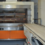 oven used in bakery for bread, breadsticks, cookies, pizza and pastries baking