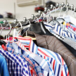 shirts arranged at fashion store